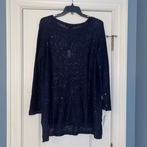 Midnight Blue Sequin sweater